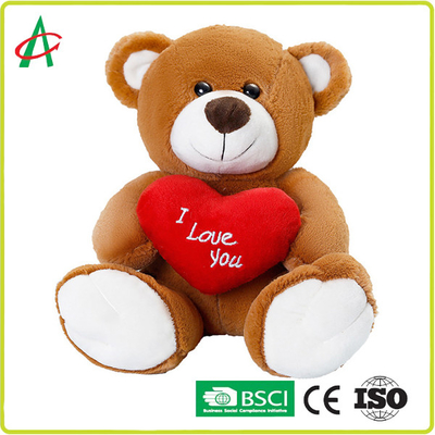 Material macio super de 100 cofres fortes do coração de Angelber 33cm Teddy Bear Hugging A