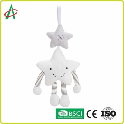 O chocalho de suspensão da forma da estrela brinca 38.5cm com sorriso Emoji