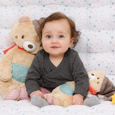SNAS Toy Bear Bright Colors macio 44x24x13cm por 0-4 anos velho