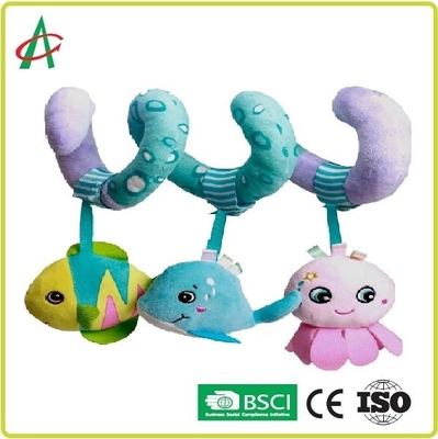5,3 onças que penduram brinquedos para o banco de carro 8,7" do bebê animal do oceano