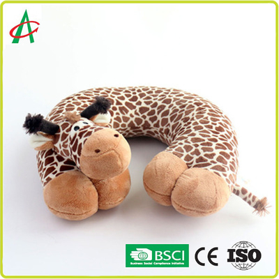 Angelber 30cm U dá forma a desenhos animados bonitos do girafa do descanso do pescoço para o curso