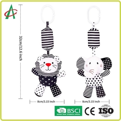 Brinquedos de suspensão do chocalho do bebê de 19CM, brinquedos do carrinho de criança do OEM para o bebê