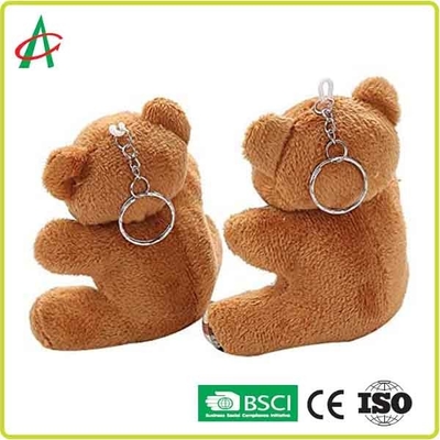 certificado do Keyring BSCI de Teddy Bear Handcraft With Metal do luxuoso de 8cm