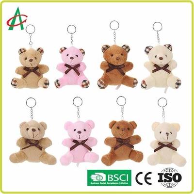 certificado do Keyring BSCI de Teddy Bear Handcraft With Metal do luxuoso de 8cm