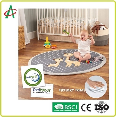 Deslize não o jogo lavável Mat Super Soft Textured Fabrics do bebê EN71
