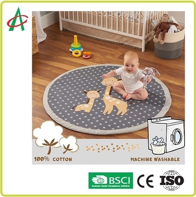 Deslize não o jogo lavável Mat Super Soft Textured Fabrics do bebê EN71