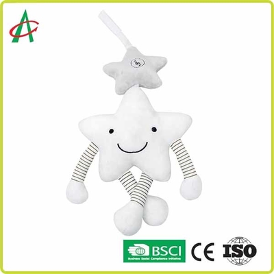 O chocalho de suspensão da forma da estrela brinca 38.5cm com sorriso Emoji