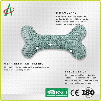 Luxuoso Toy Bone Shaped do animal de estimação ISO9001 15cm*5.5cm com Squeaker