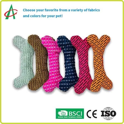 Luxuoso Toy Bone Shaped do animal de estimação ISO9001 15cm*5.5cm com Squeaker