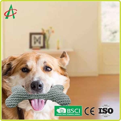 Luxuoso Toy Bone Shaped do animal de estimação ISO9001 15cm*5.5cm com Squeaker