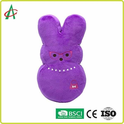 A fábrica de BSCI fez o brinquedo interativo indestrutível 4" 6" 12" do animal de estimação amarelo roxo