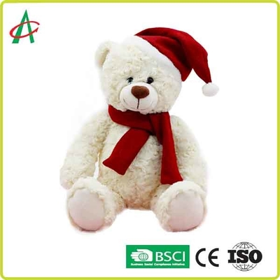 Luxuoso Huggable Teddy Bear With Christmas Cap de 25cm