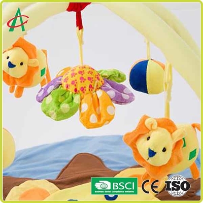 Esteira redonda lavável de Mat Newborn Tummy Time Gym do bebê do luxuoso dos leões