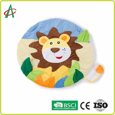 Esteira redonda lavável de Mat Newborn Tummy Time Gym do bebê do luxuoso dos leões