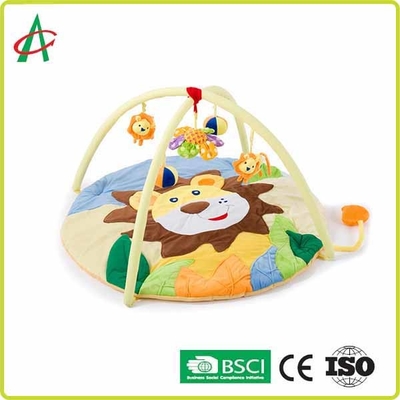 Esteira redonda lavável de Mat Newborn Tummy Time Gym do bebê do luxuoso dos leões
