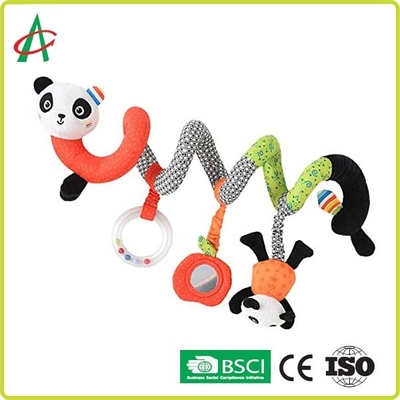 O bebê Panda Plush Spiral Toy With de BSCI espelha personalizado