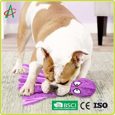 Brinquedos indestrutíveis do cão do luxuoso dos bens feitos sob encomenda do polvo com Squeakers