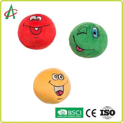 Bola feita sob encomenda brinquedos pequenos sibilantes dados forma do animal de estimação do luxuoso com Emoji diferente