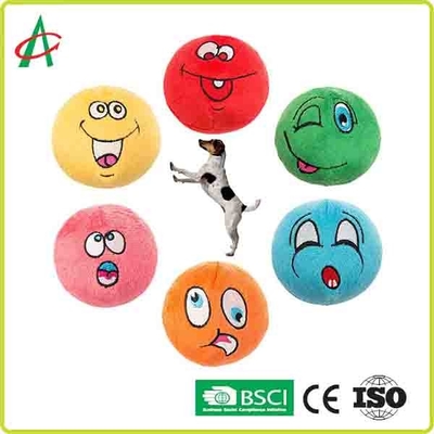 Bola feita sob encomenda brinquedos pequenos sibilantes dados forma do animal de estimação do luxuoso com Emoji diferente