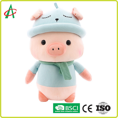 Descanso de Toy Cute Scarf Pig Doll da boneca do porco do luxuoso do ODM do OEM