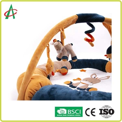 O Gym livre AZO do bebê da tela da boa joga brinquedos de Mat With Mini Plush Animal