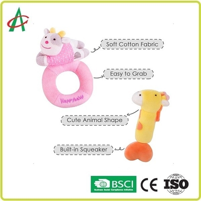 Os brinquedos Huggable do chocalho do luxuoso de ASTM com algodão dos PP encheram-se