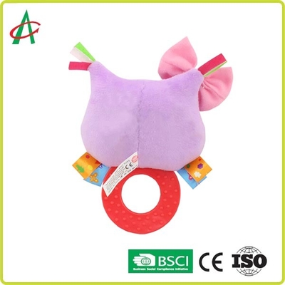 ASTM Handcrafted o chocalho Nontoxic do luxuoso do bebê com Teether