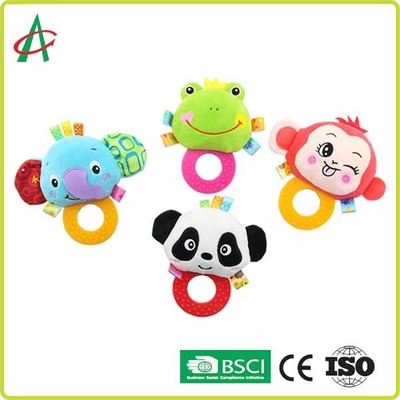 ASTM Handcrafted o chocalho Nontoxic do luxuoso do bebê com Teether