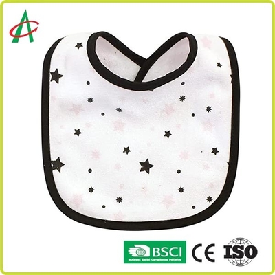 O bebê unisex penteado 100% do absorvente do algodão baba babadores com pressão ajustável
