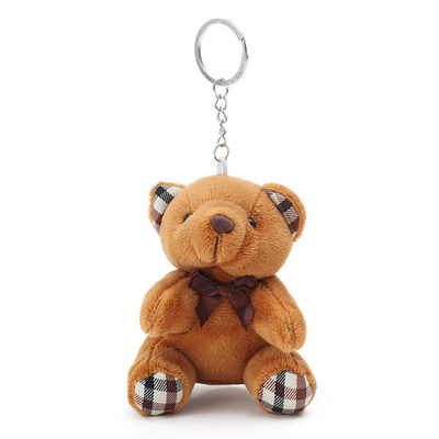 EN71 Handcrafted o bordado Mini Stuffed Bear Keychain