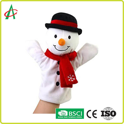 BSCI Handcraft completamente costurar fantoches de mão do luxuoso para o Natal