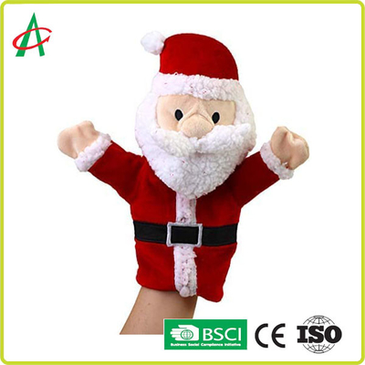 BSCI Handcraft completamente costurar fantoches de mão do luxuoso para o Natal