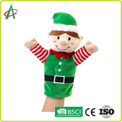 BSCI Handcraft completamente costurar fantoches de mão do luxuoso para o Natal