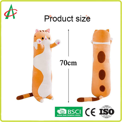 Desenhos animados Cat Pillow do luxuoso da decoração da casa do ODM do OEM 70cm