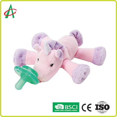 7" x 6" Unicorn Stuffed Animal With Pacifier bonito