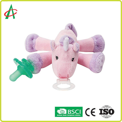 7" x 6" Unicorn Stuffed Animal With Pacifier bonito