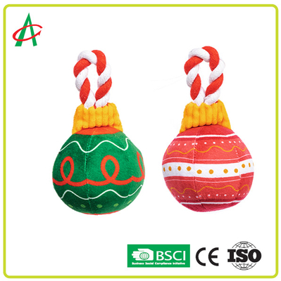 Mastigação lavável Toy With Squeaker Machine do animal de estimação do Natal