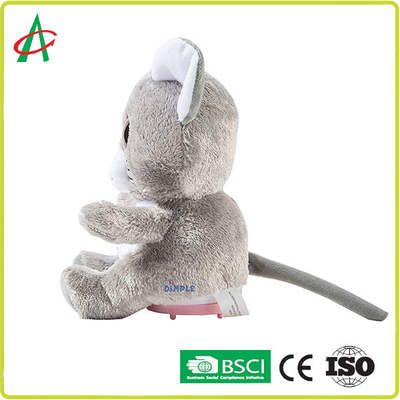 CE 8" bicho de pelúcia musical Nontoxic do rato com orador sem fio