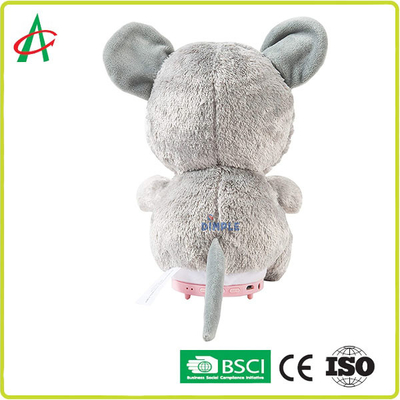 CE 8" bicho de pelúcia musical Nontoxic do rato com orador sem fio
